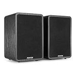 Fenton SHFB65 Passive HiFi Bookshelf Speakers (Pair) Home Stereo Systems 2-Way 6.5" 200W Black