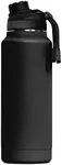ORCA Hydra 34oz | Insulated, Stainless Steel Water Bottle with Powder Coat Finish & Silicone Grip Whale Tale Handle, Dishwasher Safe Sports Bottle — Black