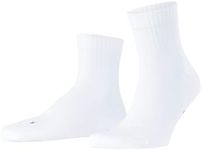 FALKE Unisex Run Rib High Ankle Socks, White (White 2000), 9-10, 1 Pair