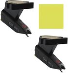 Ortofon OM Pro S DJ Cartridges (2 Pack) Bundle with Liquid Audio Polishing Cloth