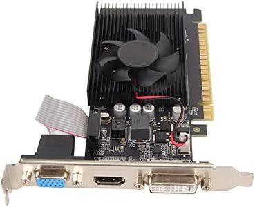 GT610 Graphics Card, 2GB DDR3 64bit Computer Graphics Card, DVI, VGA, HDMI PCI Express 1.1 x 16 GF119, 40nm Independent Graphics Card for Computer Desktop, Easy to Install