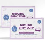 The Moms Co Natural Baby Soap with mono carton - 75 gm (Pack of 2)