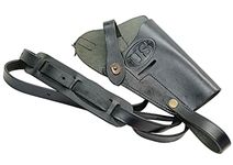 World War M7 Holster Brown COLT .45 Cal M-7 Tanker Leather Shoulder Holster WWII US (Black)