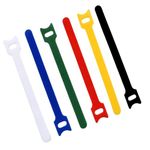 Hian Ultimate 60-Piece Multi-Color Hook & Loop Cable Organizer Set – Reusable Wire Management Straps for PCs, TVs, Desks, and Efficient Home Office Clutter Control