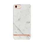 RICHMOND & FINCH Phone Case Compatible with iPhone 6, 6s, 7, 8, iPhone SE3, White Marble Design, Shockproof, Fully Protective Phone Cover