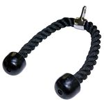 Gyronax Tricep Rope Attachment Pull Down/Extension (Black,Nylon/Metal), Pack of 1, Brown