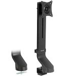 VIVO Black Adjustable Single Monitor Mount for Sit-Stand Workstation, Desk Converter, Monitor Arm Fits 1 Screen up to 32 inches STAND-V001U