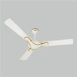 ACTIVA 1200 MM HIGH Speed 390 RPM BEE Approved Anti DUST Coating Pure Copper Corolla Ceiling Fan 2 Year Warranty (Pearl Ivory)