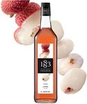 Maison Routin 1883 Lychee Syrup, Glass Bottle 1000 Milliliter