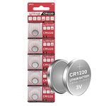 Cotchear 5pcs/Card 3V CR1220 Coin Battery Lithium DL1220 LM1220 ECR1220 1220 Button Cell Batteries for Watch Electronic Remote