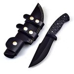 EV-001 Hunting Knife Handmade Camping And Survival Knife Fixed Blade Knife 10.5 Inches with Leather Sheath