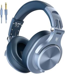 OneOdio A71 Hi-Res Studio Recording Headphones - Wired Over Ear Headphones with SharePort, Monitoring & Mixing Foldable Headphones with Stereo Sound (Sky Blue)