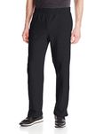 Fruit of the Loom Men's Fleece Pocketed Open-Bottom Sweatpant, Black, Medium