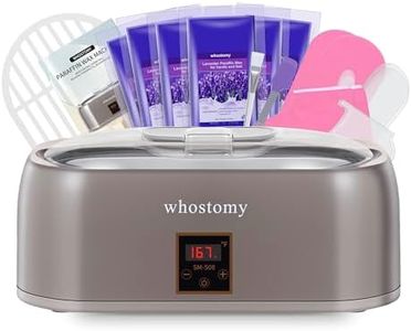Whostomy Paraffin Wax Machine for Hands and Feet, Paraffin Wax Warmer Moisturizing Kit 4000ml Wax Bath with Auto Timer, 6-Pack Wax Refills for Manicure Pedicure Home Spa