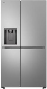 LG GSLC40PYPE Side-by-Side Kühlschrank mit Gefrierfach (638 L, Energieklasse E) mit Eis- und Wasserspender, UVNano, Total No Frost, Silber