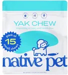 Native Pet Yak Chews (15 Small Chews) - Dog Chews Long Lasting Dog Treat - Flavored Yak Chews for Dogs & Dog Toys for Aggressive Chewers - Mess-Free Chews for Dogs - Yak Cheese Himalayan Dog Chews