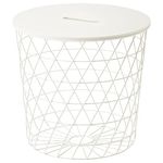 IKEA Kvistbro Storage Table White 303.494.52 Size 17 3/8"