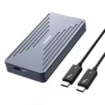 Inateck 40Gbps M.2 NVMe SSD Enclosure, Aluminum Hard Drive Enclosure, USB4.0/Thunderbolt 4, Supports 2230/2242/2260/2280 SSDs, M-Key, FE2028