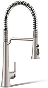 KOHLER 23765-VS Tone Semi Professional Kitchen Faucet, Vibrant Stainless