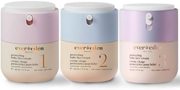 Evereden Protecting Baby Face Cream Series - No.1 Gel, No.2 Silk and No.3 Rich - Nourishing, Fragrance-Free Moisturizers for All Baby Skin Types & Climates