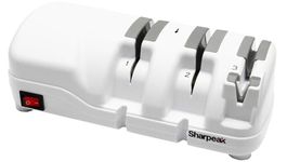 Sharpeak 198H-SPK Professional Electric Knife Sharpener with Versatile 3 Stages, Monocrystalline Diamond Wheels, Overheat Protection, Ultra-Quiet Motor, Quick Kitchen Knives Sharpening, Easy to Use