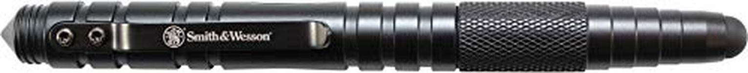 SMITH & WESSON SWPEN3BK Tactical Pen with Stylus Tip - One Size, Black Body
