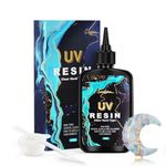 UV Resin 100g, Upgraded UV Resin Kit Crystal Clear UV Resin Hard, UV Cure Resin Ultraviolet Epoxy Resin Hard for Jewelry Making, DIY Crafts - Low Odor