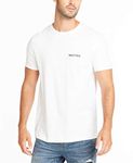 Nautica Men's Short Sleeve Solid Crew Neck T-Shirt, Bright White Solid, Large