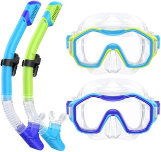 Snorkeling Gear for Adult Kid - Anti-Fog Mask with Top Dry Valve