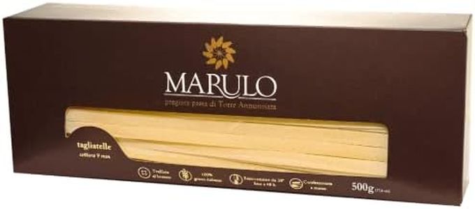 Marulo, Tagliatelle, Italian Pasta Bronze Die Cut Artisan, Italian Pasta, Only 2 Ingredients,100% Durum Semolina. Imported Italian Pasta (1.1 Pound). Pasta from Campania.