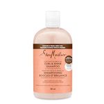 Shea Moisture Coconut & Hibiscus Curl & Shine Shampoo with Silk Protein and Neem Oil, Cleanse and Hydrate, Thick & Curly Hair 384ml