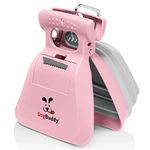 DogBuddy Pooper Scooper, Portable Dog Pooper Scooper, Poop Scoop for Small and Large Dogs, Pooper Scooper with Bag Attachment, Leash Clip and Dog Poop Bags Included (Large, Pink)