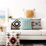 AEROHAVEN™ Set of 5 Designer Decorative Throw Pillow/Cushion Covers - (Multi, 16 x 16 inch)