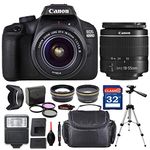 Canon EOS 4000D DSLR Camera with EF-S 18-55mm f/3.5-5.6 III Lens + Deluxe Accessory Bundle