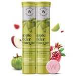 Wellbeing Nutrition Apple Cider Vinegar (ACV) for Weight Loss with Mother & Garcinia Cambogia, Pomegranate| Weight Management, Gut Health, Supports Digestion, Boosts Metabolism 17 Effervescent Tablet