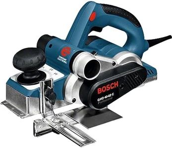 Bosch Professional rabot GHO 40-82 C (850 W, avec butée de profondeur de feuillure, butée longitudinale, sac à poussières, fer additionnel, dans coffret)