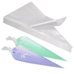 Tipless Piping Bags 16 Inch-100 PCS Icing Piping Bags, Thick Disposable Pastry Bags, Non-Slip Frosting Bags for Cake Cookies Decorating