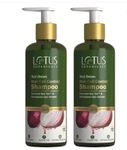 Lotus Botanicals Red Onion Hair-Fall Control Shampoo, 300ml (Pack of 2)