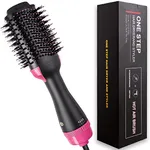 Professional Volumizer Hair Dryer One Step Styler Straightener Hot Air Blow Brush for Women