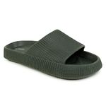 Hygear Men's Xpress Olive green Slippers_10 UK (HG-GE-1004)