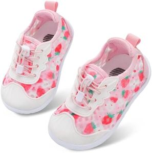 BARERUN Kids Water Shoes Girls Boys Outdoor Quick Dry Barefoot Aqua Socks for Toddler Sport Beach Swim Surf Toddler Water Sandals Pink Toddler Size 7