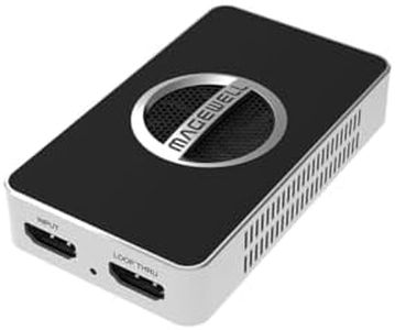 Magewell USB Capture HDMI 4K Pro 32150 – 1-Channel HDMI 2.0 to USB 3.2 Gen2x2 Video/Audio Capture Device with Loop-Through, Analog Audio in/Out, Up to 4K60 Input and Capture, Hardware Video Processing