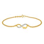 KISNA 14K Yellow SI Diamond Gold Bracelet for Women | Evelyn