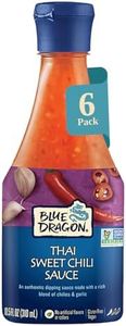 Blue Dragon Thai Sweet Chili Sauce - 10.5oz (Pack of 6) - No Artificial Flavors Or Colors - Made with Red Chilies & Garlic - Vegan, Non-GMO Verified, Gluten Free - Dipping Sauce