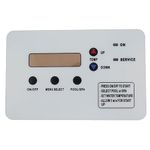 SHISHISHUN Replacement fits Pentair Heat Pump Keypad Switch Membrane 472734 473425 473693 Pool Heater Low Cost & New Designed and Manufactured -NOT AFFILIATED in Any Way with PENTAIR