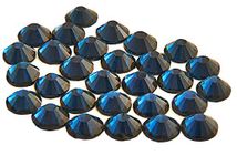 Pack of 1440 Gems, Dark Sapphire, ss10 (3mm) EIMASS® 7767 DMC Range Hot Fix Flat Back Rhinestones, Glass Diamantes, Glass Crystals