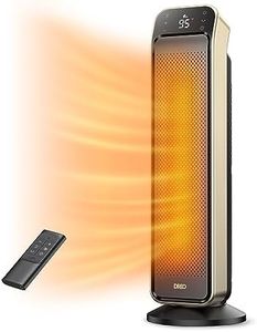 Dreo Space Heater for Indoor Use, 25" 11.5ft/s Fast Electric Heater with Remote and Thermostat, 3 Modes, Overheating & Tip-Over Protection, Portable Heater for Large Room, Bedroom, Office, Gold