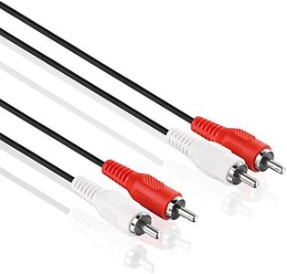 HDSupply LP-AC040-100 Audio Stereo Extension Cable 2X RCA Male to 2X RCA Male 10.0 m Black