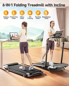 3-in-1 Folding Treadmill – 2.5HP Motor, Compact Home Fitness