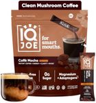 IQJOE Mushroom Coffee Packets - Caffe Mocha | 40 Stick Packs | Lion's Mane, Magnesium L-Threonate, Adaptogens | Instant Coffee for Jitter-Free Focus, Clarity & Energy | Keto, Vegan, Zero Sugar